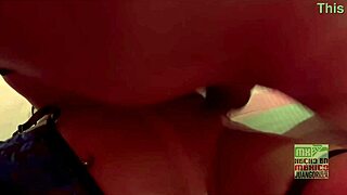 amateur trio with two latinas in blue lingerie sharing huge cock
