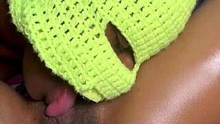 Ever seen ebony lesbians oiled up, licking asses and squirting in a frenzy of fingering and muff diving? 