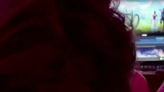 our real couple moment glows intimate under red lights baby