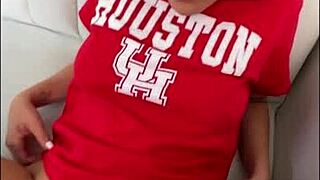 the busty college freshman knocked on my dorm door teasing her big tits and tight wet pussy before riding hard