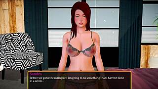 brunette milf teen with big ass and tits plays erotic homemade game in new family scene 437