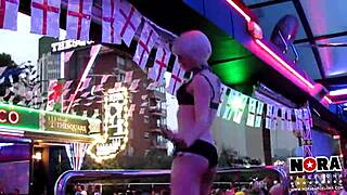 i'm nora the barcelona showgirl dancing erotically as a sensual spanish blonde teen in lingerie