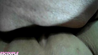 Husband licks wife pussy then she fucks amazon position