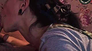 party mishap leaves virgin brunette begging to deepthroat your throbbing cock