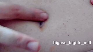 oh god i spit on my fat belly button then finger it deep for fetish thrill