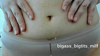 oh god i spit on my fat belly button then finger it deep for fetish thrill