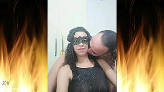 sultry jade flashes juicy tits and shaved pussy in fishnets