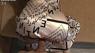 wife in glasses gives passionate blowjob then takes doggystyle pounding!