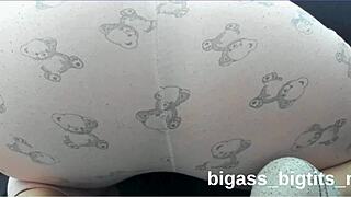 bbw milf fingers fat pussy through pajama cameltoe closeup