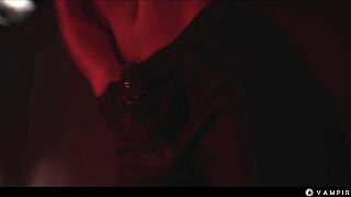 japanese monstergirl vampire mesmerizes her lesbian slave into total wet pussy submission