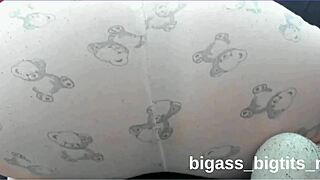 bbw milf fingers fat pussy through pajama cameltoe closeup