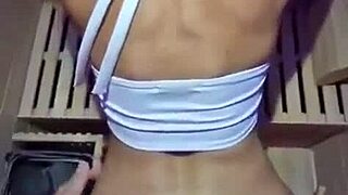 blazing sauna fuck explodes into wild bedroom ride with big tit blonde babe!