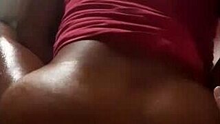 i love it hard doggystyle pov oiled curvy ebony big ass belly dripping wet pussy ripped clothes