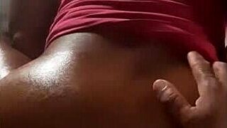 i love it hard doggystyle pov oiled curvy ebony big ass belly dripping wet pussy ripped clothes