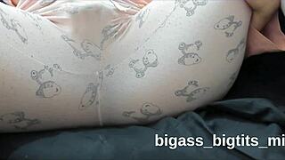 masturbate pajamas rubbing pussy in pajamas