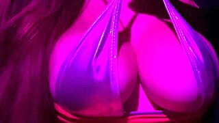 European stepmom bounces boobs outdoors