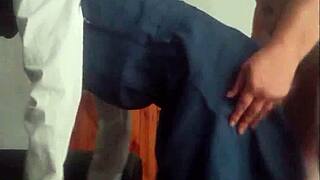 black 19 year old student fucked in uniform by teacher roleplay