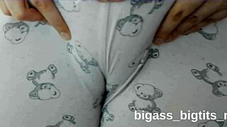 Think She Can Resist Rubbing Cameltoe In Pajamas?