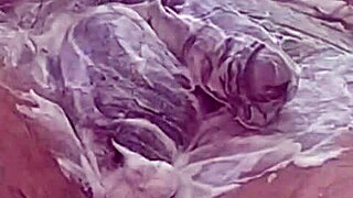 Indian woman completes private hair removal with audio