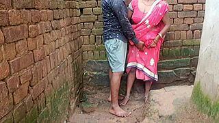 newly married indian bhabhi outdoor