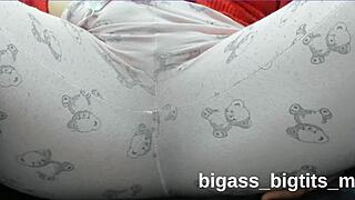 curvy milf masturbates in pajamas
