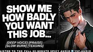 Dominant boss fucks you roughly