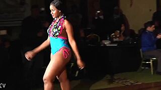 ebony models show off big ass in bikini