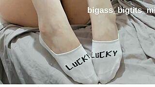 white socks sock fetish ankle sock feet feet fetish foot foot fetish with a teen