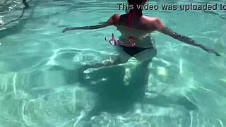 Italian Big Tits Milf Artemisia Love Pool Bikini