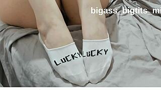 white socks sock fetish ankle sock feet feet fetish foot foot fetish with a teen