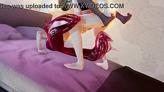 hs dxd hentai rias gremory in bedroom action