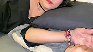 Latina stepmom lets me share her bed. We fuck hard.