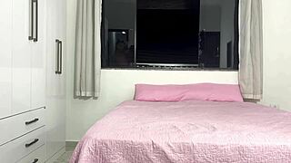 Naughty stepdaughter lets him undress