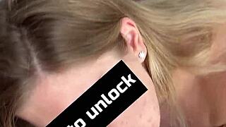 massive k-cup blonde wife shows private anniversary pov boobs with face now?
