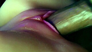 juicy pussy close up takes big cock cum load