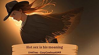Hot sex makes him moan loud