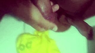 Brazilian beauty pleasures herself solo and creams with sensual masturbation