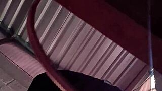 latina student gives upskirt in stepdads room