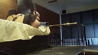 I fuck her ass until she feels like shitting and farts