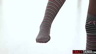 sensual blowjob and pussy fucking with petite teen