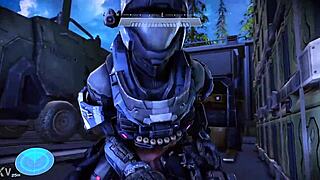 Halo partners spend the night having fun together with games