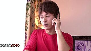 japanese beauty sucks cock sensually before getting pounded hard in rough sex