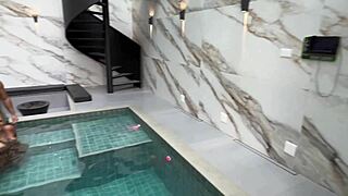 sheik has pool adventures in brazil with rita cadillac and friends
