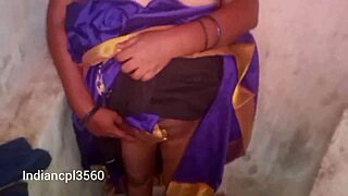 Tamil housewife fucks with young indian man in bathroom
