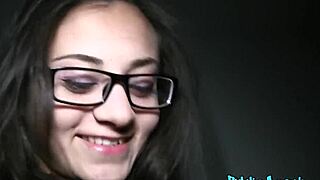 hot russian sucks and rides cock for public cash