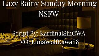 lazy rainy sunday morning audio roleplay whispers softly