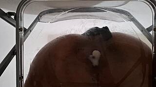 Pov dirty talk fat ass femboy facesits and takes anal creampie after riding dildo