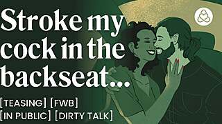 asmr audio of stroking your fwb in the backseat after a night out