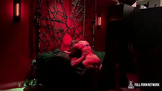 abbie maley performs reverse cowgirl ride with rob piper in studio