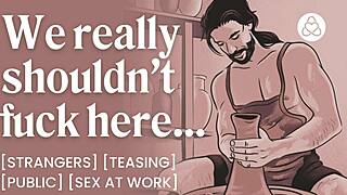 asmr audio porn sexy pottery instructor fucks you after class